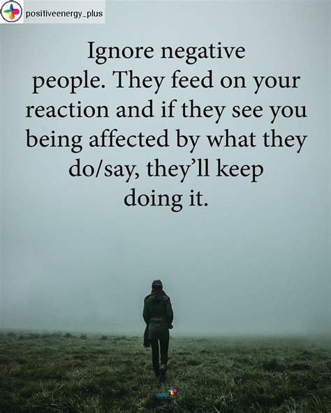 How do you ignore negative comments?