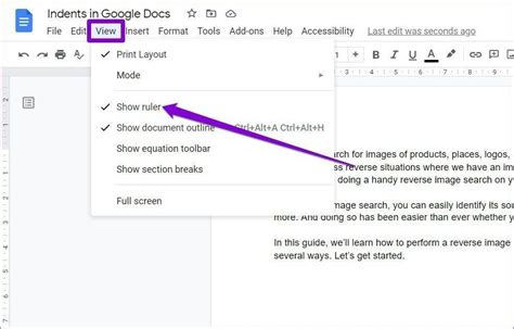 How do you indent every paragraph in Google Docs?