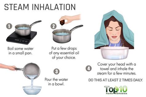 How do you inhale steam for a cough naturally?