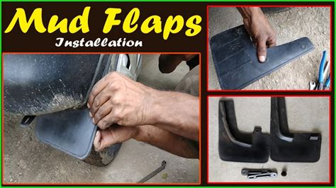 How do you install mud flaps?