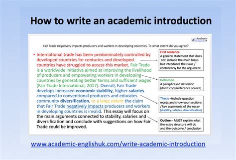 How do you introduce an assignment in an essay?