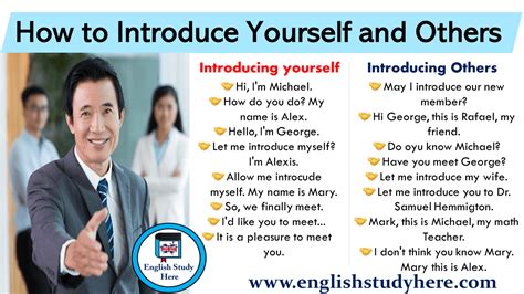 How do you introduce yourself without I?