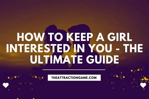 How do you keep a girl interested after sleeping with her?