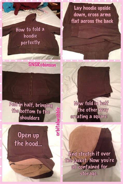 How do you keep a hoodie folded?