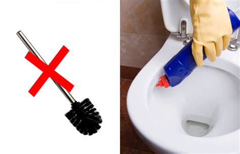 How do you keep a toilet clean without scrubbing?