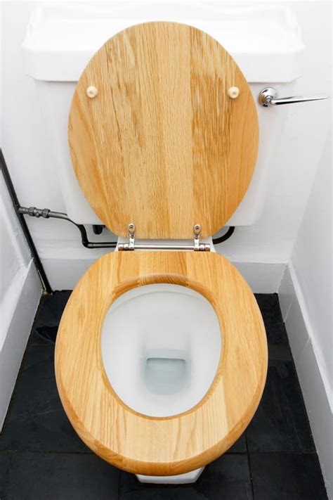 How do you keep a wooden toilet seat from staining?
