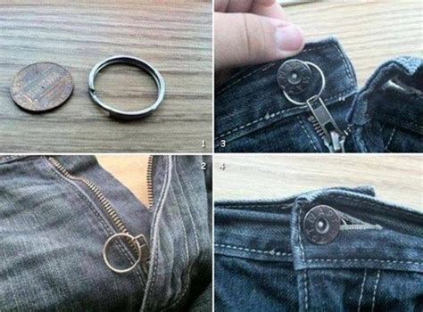 How do you keep a zipper up without a button?