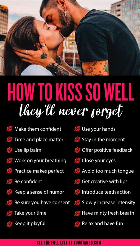 How do you kiss an inexperienced kisser?
