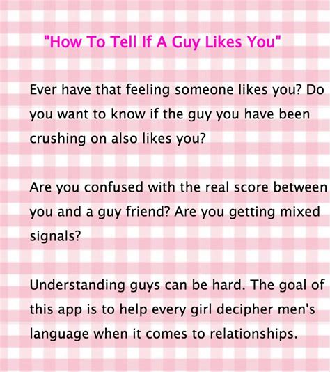 How do you know a boy likes you?