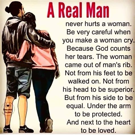 How do you know he is a real man?