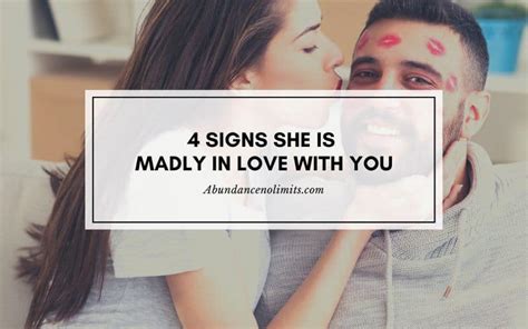How do you know if a girl is madly in love with you?