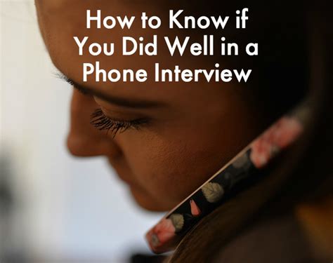 How do you know if a phone interview went bad?