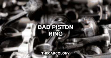 How do you know if a piston is bad?