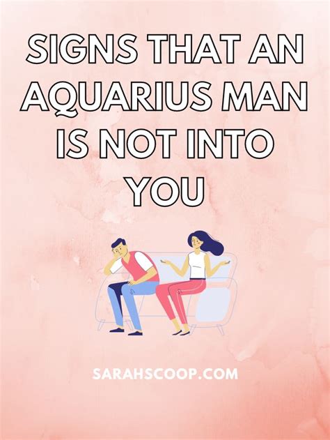 How do you know if an Aquarius man is not interested?