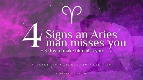 How do you know if an Aries misses you?