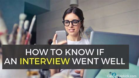 How do you know if an interview went badly?