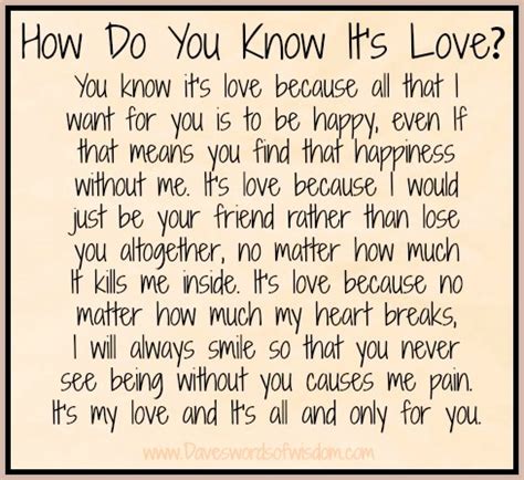 How do you know if it's love or just?