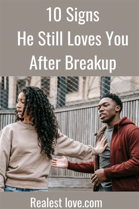 How do you know if she loves you after breakup?