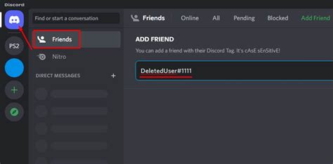 How do you know if someone deleted their Discord account?