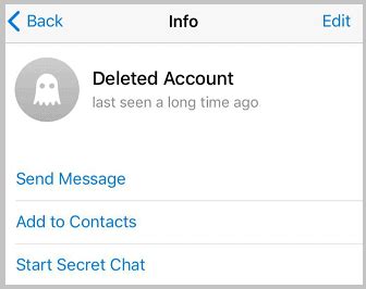 How do you know if someone deleted you on Telegram?