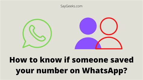 How do you know if someone has saved your contact number or not?