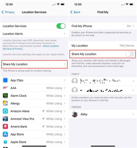 How do you know if someone has stopped sharing their location?