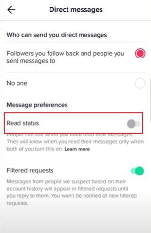 How do you know if someone read your TikTok message?