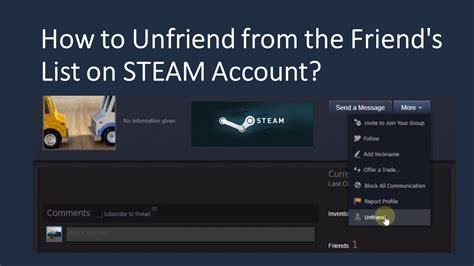How do you know if someone unfriends you on Steam?