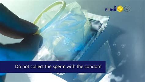 How do you know if sperm is leaking out of a condom?