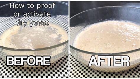 How do you know if yeast is foaming?
