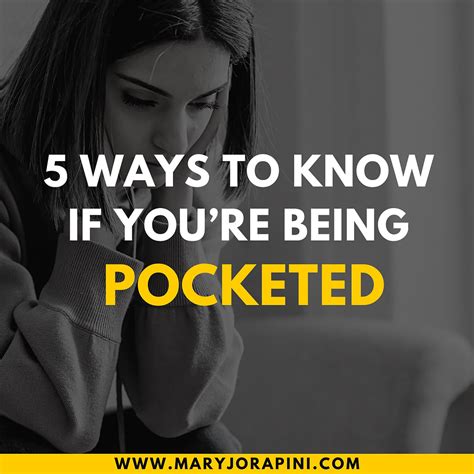 How do you know if you're being pocketed?