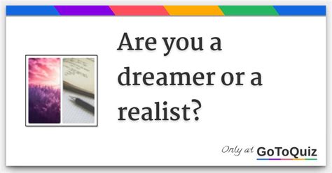How do you know if you are a realist?