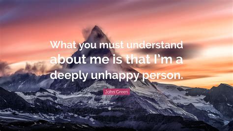 How do you know if you are deeply unhappy?