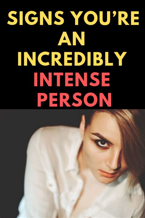 How do you know if you are too intense?