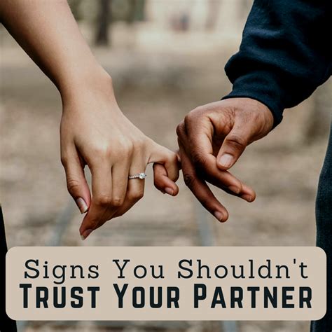 How do you know if you don't trust your partner?
