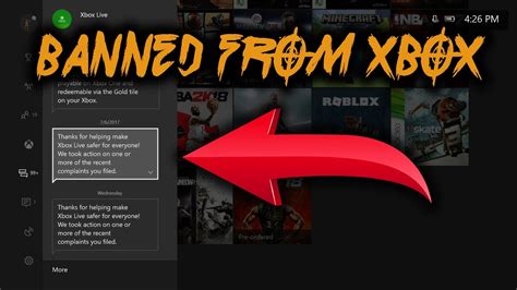 How do you know if your banned from Xbox?