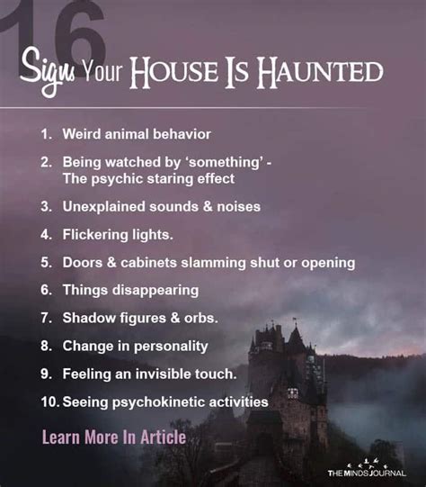 How do you know if your house is haunted UK?