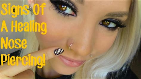 How do you know if your nose piercing isn't healing right?