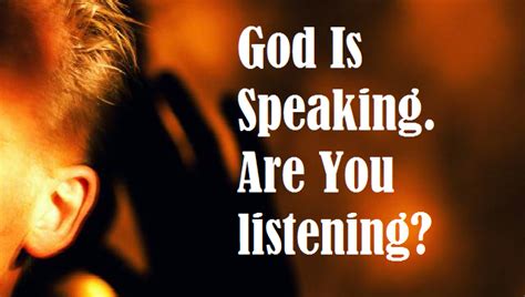 How do you know that God is speaking to you?