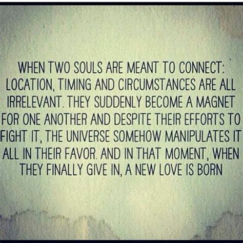 How do you know two souls are meant to be?