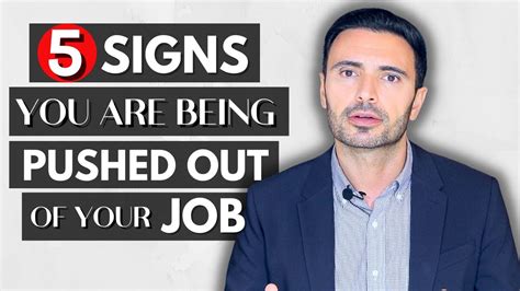 How do you know when you are being pushed out of your job?