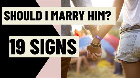 How do you know who is the right person to marry?
