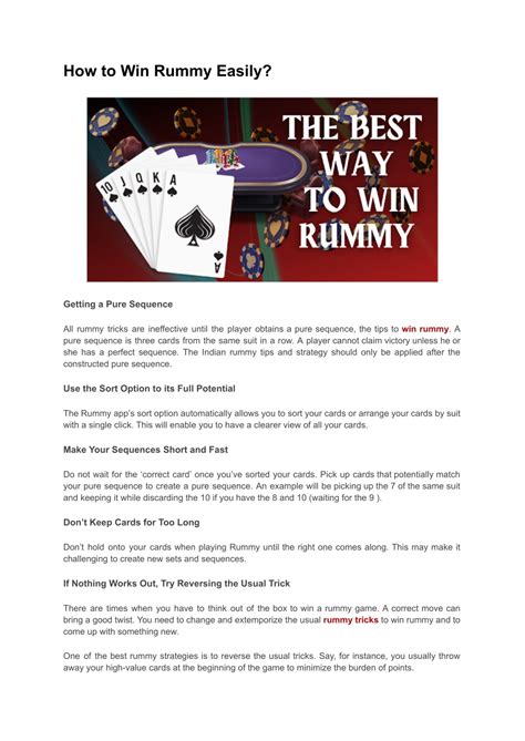 How do you know who wins rummy?
