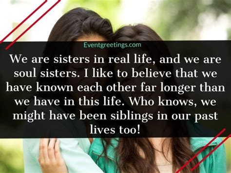 How do you know you have a soul sister?