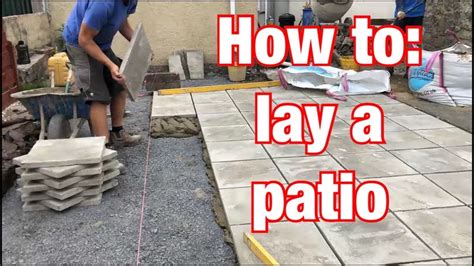 How do you lay a patio for beginners?