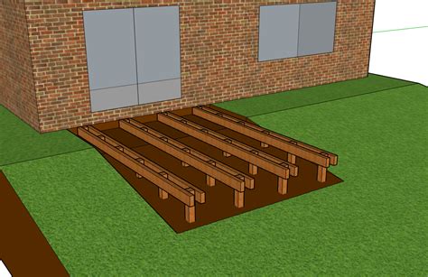 How do you lay decking on uneven grass?