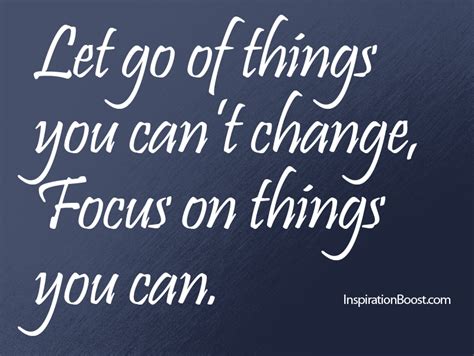 How do you let go of something you can't change?