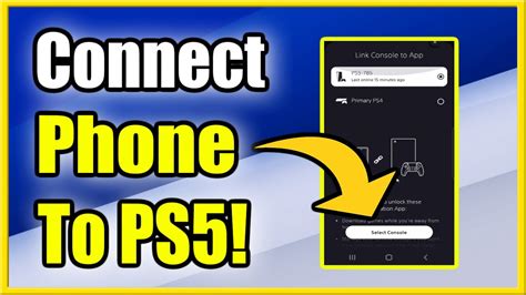 How do you link the PS5 to the app?