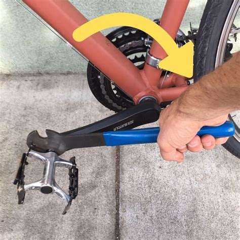 How do you loosen stiff pedals?