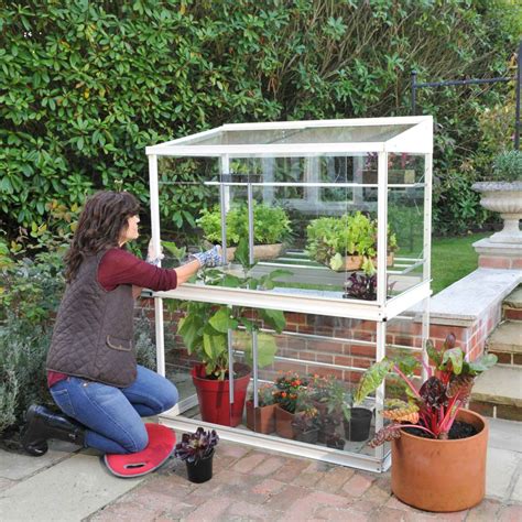 How do you maintain a small greenhouse?